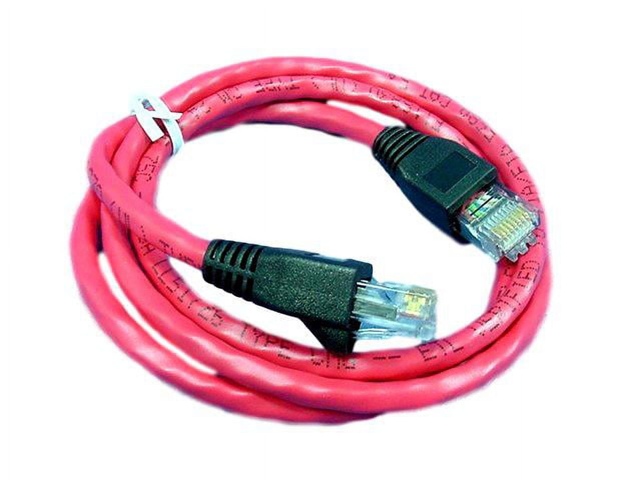 Leviton Red Cat 5e 3 ft Patch Cord Network Cable Booted Cat5e