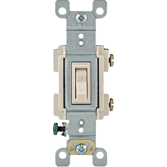 Leviton Residential Grade Toggle Single Pole Switch - Pack of 2 Indoor & Outdoor Use, NEC-Compliant