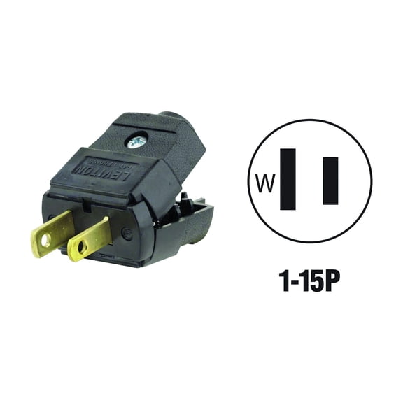 Leviton Hinged Cord Plug - Pack of 10