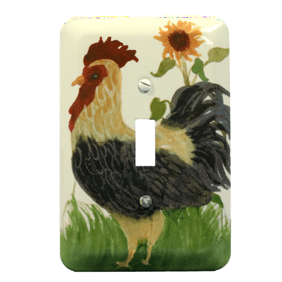 Leviton Rooster 1-Gang Toggle Switch Cover Switchplate Wallplate 89001-RST