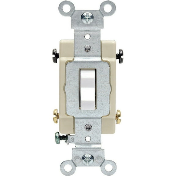 Leviton CS415-2W White Commercial Grade Four Way Toggle Light Switch 15A