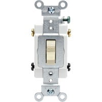 Leviton S03-CS220-2IS 20 Amp Ivory Commercial Grade AC Quiet Switch ...