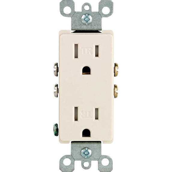 1PC Leviton Decora Tamper Resistant Duplex Outlet