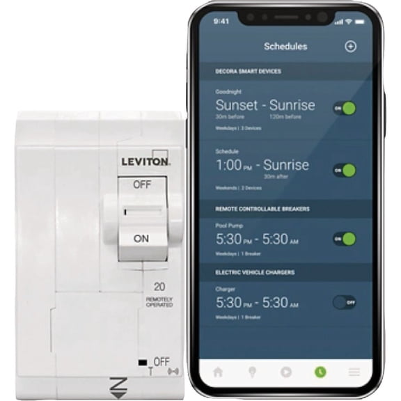 Leviton 2-Pole Smart Branch Circuit Breaker - Single Pack