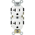 thumbnail image 1 of Leviton Duplex Outlet Commercial Grade - Heavy Duty - Black, 1 of 2