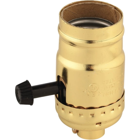 Leviton Single-Circuit Turn-Knob Lamp Socket - Pack of 8 Residential Use, Standard Application