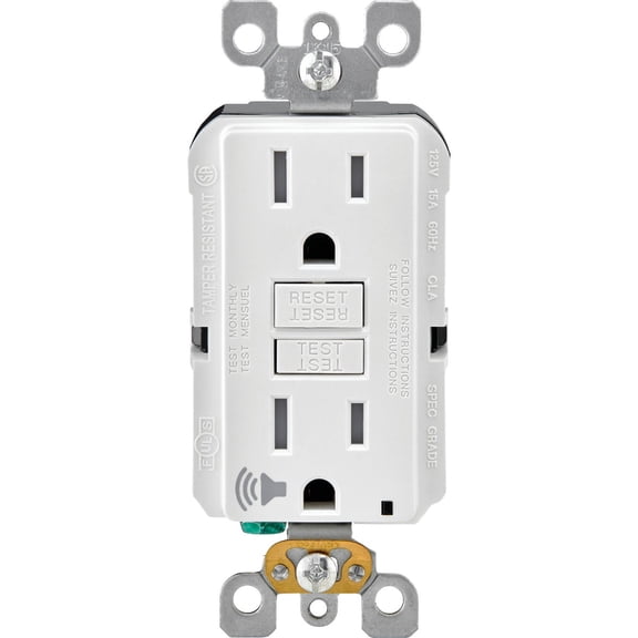 Leviton SmartLockPro Audible Trip Alert GFCI Outlet - Pack of 6  Indoor & Outdoor Use, NEC-Compliant