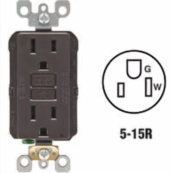 Leviton SmartLockPro Self-Test Rounded Corner GFCI Outlet - Pack of 10 Bulk Household Pack
