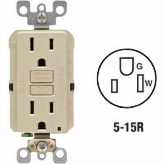 Leviton SmartLockPro Self-Test Rounded Corner GFCI Outlet - Pack of 10
