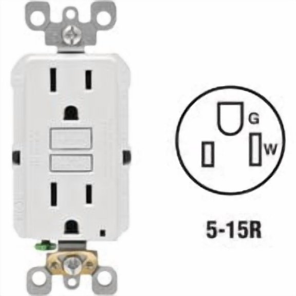 Leviton SmartLockPro Self-Test Rounded Corner GFCI Outlet - Pack of 10