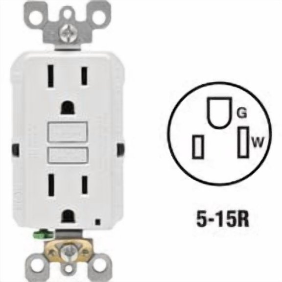Leviton SmartLockPro Self-Test Rounded Corner GFCI Outlet - Pack of 10