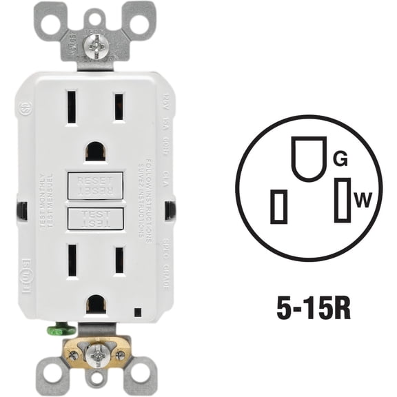 Leviton Electrical - Leviton SmartLockPro Self-Test Rounded Corner GFCI Outlet - Pack of 24
