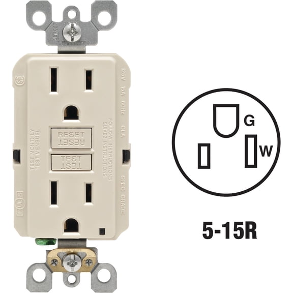 Leviton SmartLockPro Self-Test Rounded Corner GFCI Outlet - Pack of 2 Indoor & Outdoor Use, NEC-Compliant