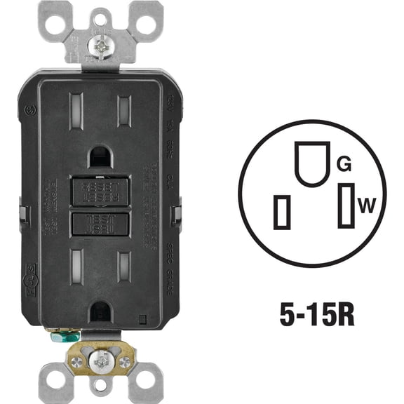 Leviton SmartLockPro Self-Test Tamper Resistant 15A GFCI Outlet - Pack of 4 Indoor & Outdoor Use, NEC-Compliant