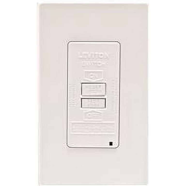 Leviton 20 Amp 125-Volt Combo Self-Test Blank Face GFCI Outlet, White Leviton 20 Amp 125-Volt Combo Self-Test Blank Face GFCI Outlet, White