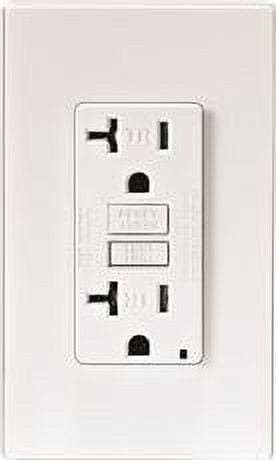 Leviton Smartlockpro 2-Pole Tamper-Resistant Duplex Gfci Receptacle With Led, Ivory, Nema 5-20R, 125 Volts, 20 Amps