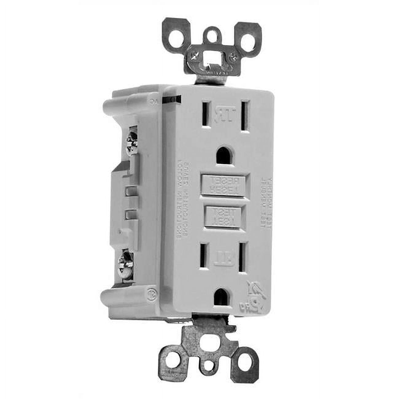 Leviton GFTR1-W Tamper Resistant GFCI Receptacle, 15A, 125V , White