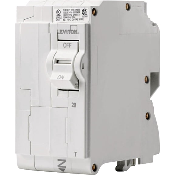 Leviton Standard Circuit Breaker - Pack of 2  Indoor & Outdoor Use, NEC-Compliant