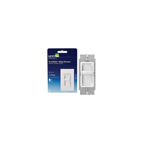 Leviton Decora SureSlide Single Pole Slide Dimmer Switch
