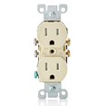 thumbnail image 1 of Leviton T5320-IMP 15 Amp 125V Tamper Resistant Duplex Receptacle, 10-Pack, Ivory, 1 of 3