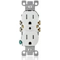 thumbnail image 1 of Leviton T5320-WMP, 15 A 125 V White Duplex Receptacle Electrical Outlet 10 Piece, 1 of 2