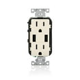 thumbnail image 1 of Leviton USB Charger Duplex Receptacle Decora - Tamper-Resistant 15 Amp - 8 Pack, Light Almond, 1 of 4