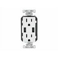 thumbnail image 1 of Leviton T5632-W Combo Duplex Receptacle and 15A USB Charger, White, 1 of 2