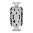 thumbnail image 1 of USB OUTLET 20AMP GRAY, 1 of 5