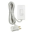 thumbnail image 1 of Leviton TBL03-10W, 300W White Tabletop Slide Light Dimmer & Switch, 1 of 2