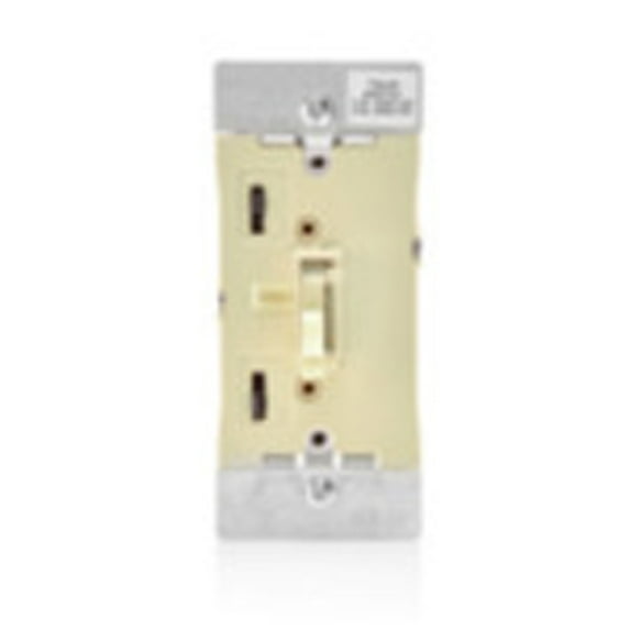 Leviton Toggle Slide Dimmer Switch for Dimmable LED, Halogen and Incandescent Bulbs, TSL06-1LI, Ivory