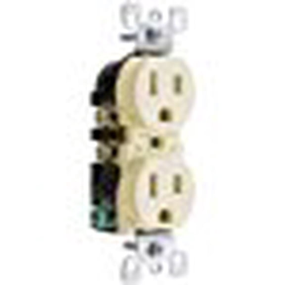 Leviton N02-T5320-00W White 5-15R NEMA15 Amp Tamper Resistant Duplex Receptacle