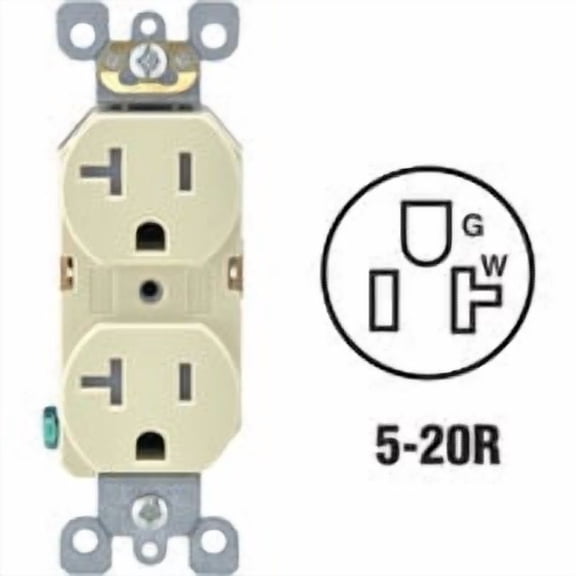 Leviton Tamper Resistant Residential Grade Duplex Outlet - Pack of 10