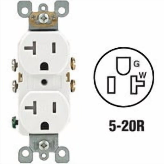 Leviton Tamper Resistant Residential Grade Duplex Outlet - Pack of 10