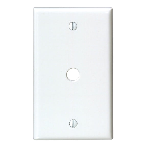 Leviton Telephone/Cable Wall Plate - Pack of 6 Indoor & Outdoor Use, NEC-Compliant