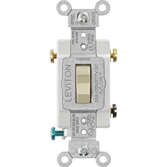 Leviton Toggle  3-Way Switch - Pack of 12  Indoor & Outdoor Use, NEC-Compliant