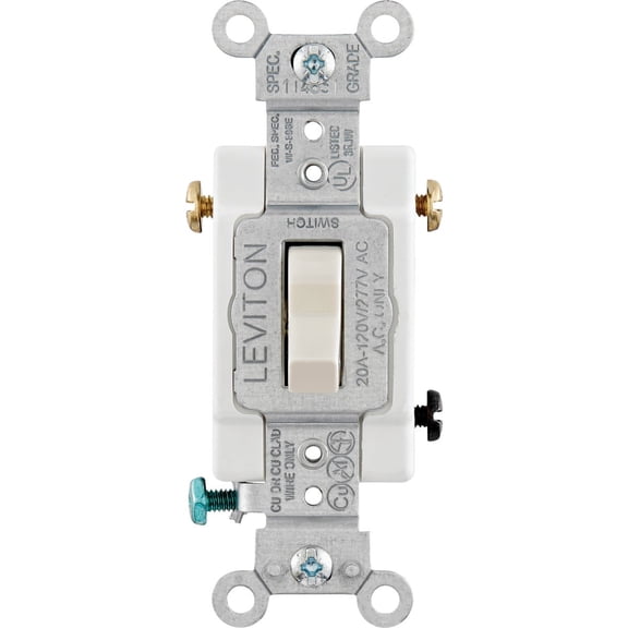 Leviton Toggle  3-Way Switch - Pack of 2  Indoor & Outdoor Use, NEC-Compliant