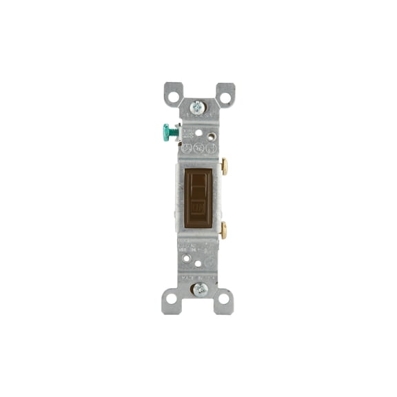 Leviton Toggle Single Pole Grounded Switch - Pack of 12