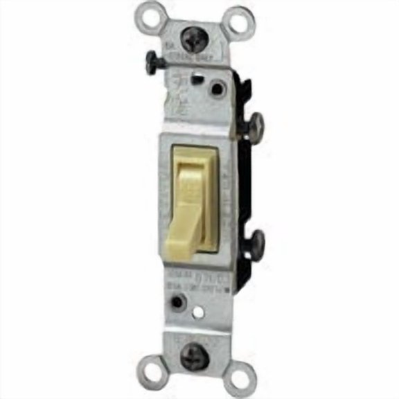 Leviton Toggle Single Pole Grounded Switch - Pack of 2 Contractor Value Pack