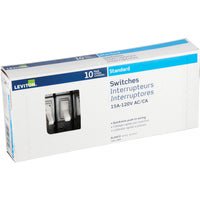 Leviton Toggle Single Pole Grounded Switch - Single Pack