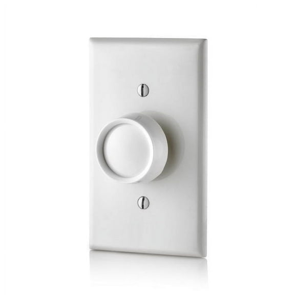 Leviton Trimatron Light Almond & White 600 W Rotary Dimmer Knob