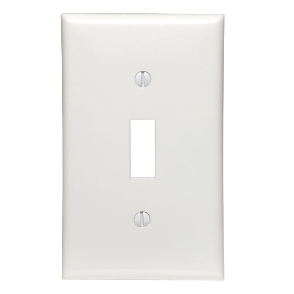 Leviton Unbreakable Toggle Switch Wall Plate - Pack of 2  Indoor & Outdoor Use, NEC-Compliant