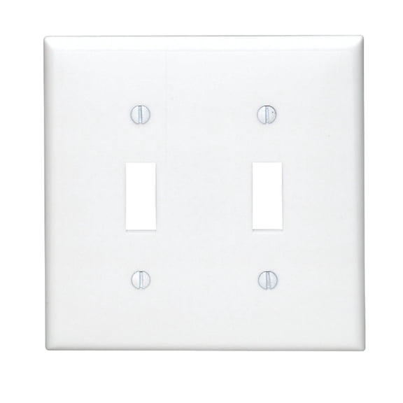 Leviton Unbreakable Toggle Switch Wall Plate - Pack of 4  Indoor & Outdoor Use, NEC-Compliant
