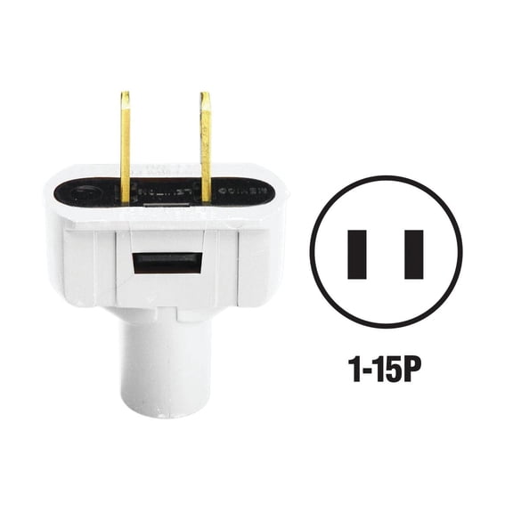 Leviton Vinyl Cord Plug - Pack of 6 Residential Use, Standard Application