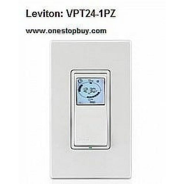 Leviton Vizia + 24 Hour Programmable Timer Wall Switch (VPT241PZ