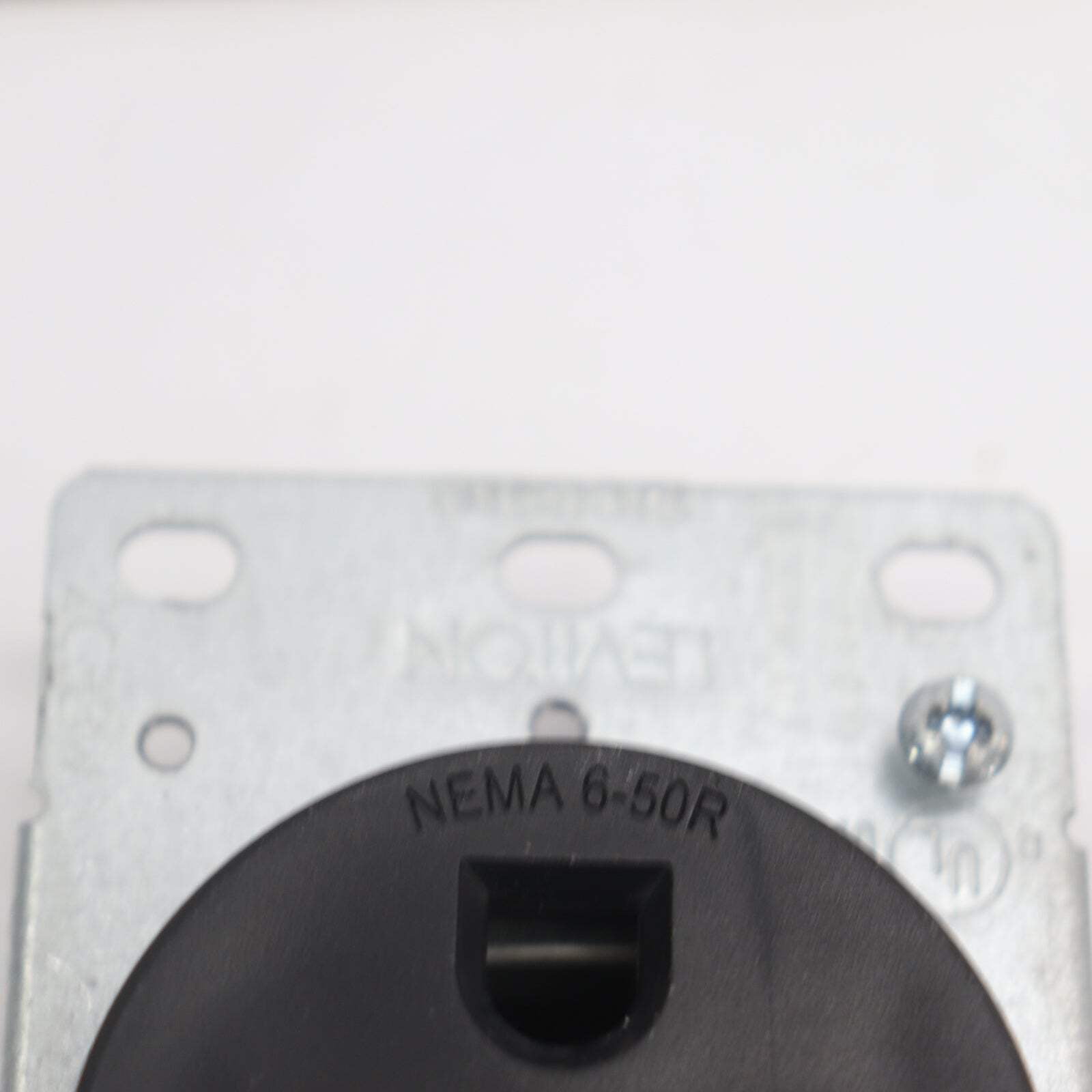 Black Industrial Grade Tamper Resistant Duplex Outlet with Wall Plate