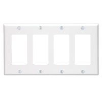 White 4-Gang Thermoset Mounting Plate