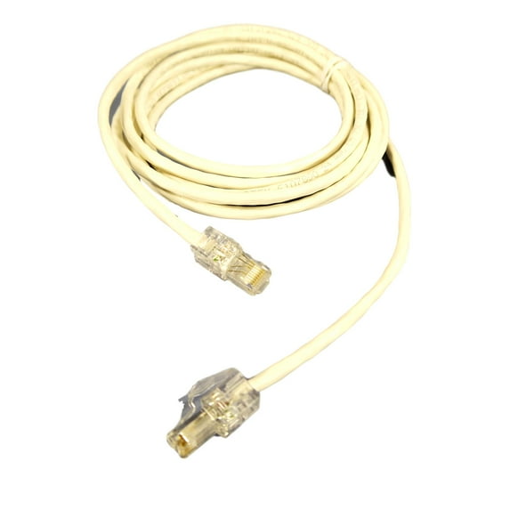 Leviton White Cat 5 10 ft Ethernet LAN Patch Cord Network Cable Cat5 62454-10W