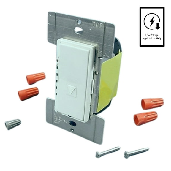 Leviton White Dimmer Switch Multi-Way Decora Low Voltage MLE03-1LW