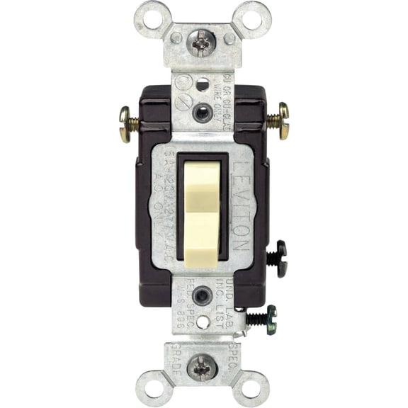 Leviton White Six-Outlet Grounding Adapter C22-6ADPT-00W