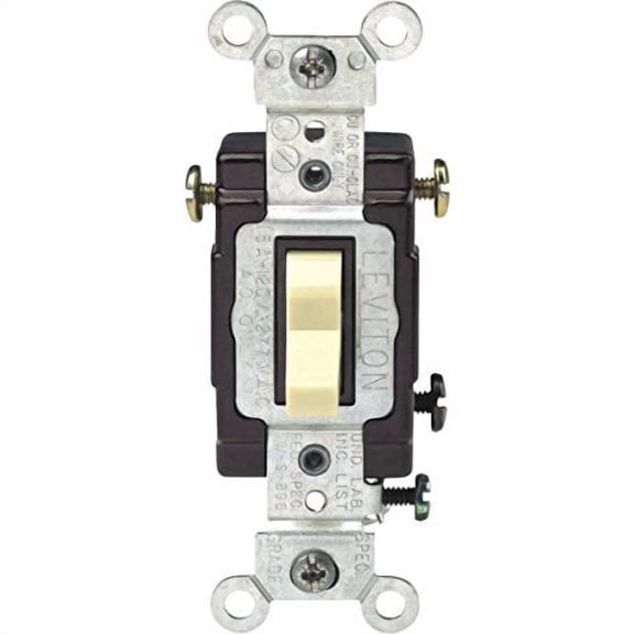 Leviton White Six-Outlet Grounding Adapter C22-6ADPT-00W